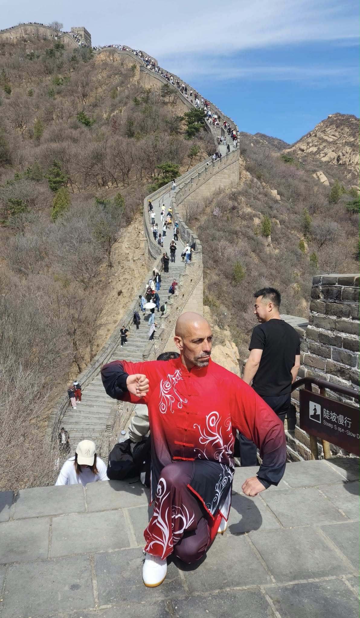 Eduardo Villegas on the Great Wall of China